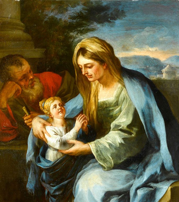 Francesco Solimena - St. Anne and the Virgin | MasterArt